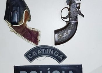 Policia de Acauã apreende arma de fogo no interior do Município