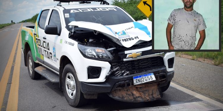 Morre o motociclista que se envolveu em acidente com viatura policial de Patos do Piauí, em Paulistana