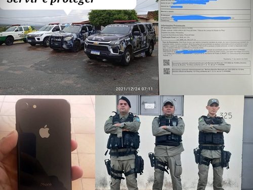 Policia Militar cumpre mandado de prisão contra envolvido em furto de celulares, e em outra ação recupera mais um aparelho furtado de loja do Centro da cidade. Veja!