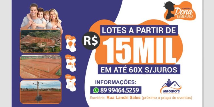 Loteamento Dona Esmeriana oferece ótimas condições em até 60X Sem Juros. VEJA!