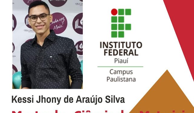 Estudante do IFPI Campus Paulistana é aprovado no Mestrado!