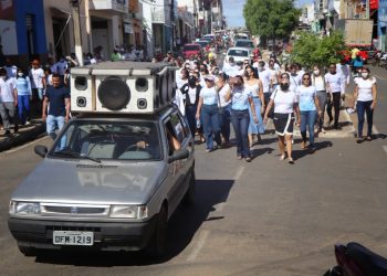 Saúde de Paulistana realiza caminhada de conscientização do combate ao mosquito Aedes Aegypti