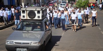 Saúde de Paulistana realiza caminhada de conscientização do combate ao mosquito Aedes Aegypti
