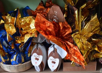 É Páscoa na Flor de Maria – A loja está repleta de chocolates Cacau Show