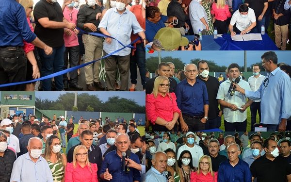 Prefeito Joaquim da Farmácia inaugura asfaltamento urbano e assina Ordem de Serviço para construção de novo Estádio de Futebol – Copa AMVI é aberta oficialmente em Paulistana