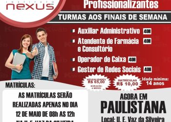 Agora em Paulistana Cursos Profissionalizantes do Instituto Nexus