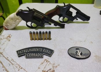 Policia de Queimada Nova  apreende duas armas de fogo relatadas em ocorrência de ameaça