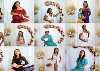 Secretaria de Assistência Social de Queimada Nova realiza ensaio fotográfico e entrega kits enxoval para gestantes do projeto Doce Espera