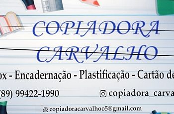 Agora em Paulistana você conta com a Copiadora Carvalho