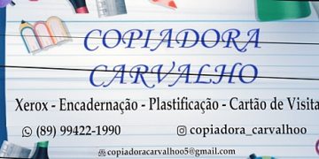 Agora em Paulistana você conta com a Copiadora Carvalho