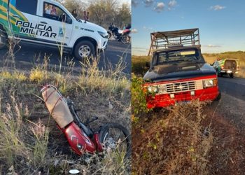 ACIDENTE: Colisão entre Moto e D-20 deixa vítima  fatal em Paulistana