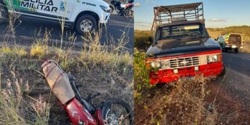 ACIDENTE: Colisão entre Moto e D-20 deixa vítima  fatal em Paulistana