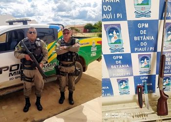 Policia de Betânia prende homem acusado de agredir filha de 11 anos e portar arma de fogo
