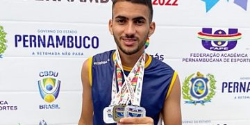 Ariel Sousa conquista 2ª colocação nos Jogos Universitários do PE e deverá participar da fase nacional em Brasília