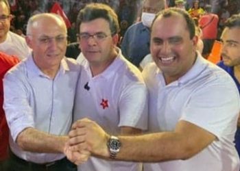 Prefeito Joaquim da Farmácia prestigia Convenção Partidária de Rafael Fonteles, Georgiano e Júlio César em Teresina