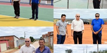 Prefeito Joaquim da Farmácia visita obras em andamento na cidade de Paulistana