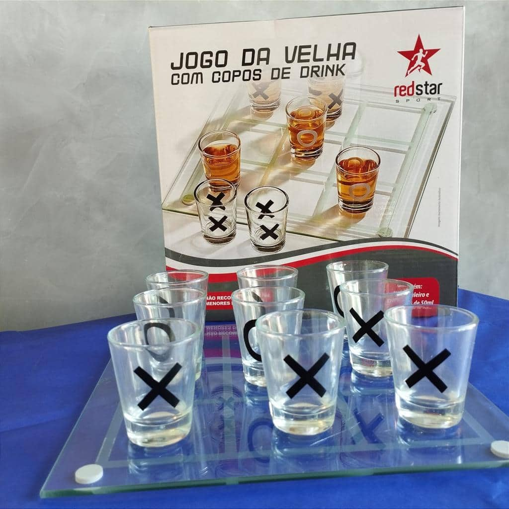 Jogo da velha com copos de Drink - Redstar Sport