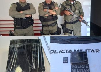 Policiais Militares do 20° BPM  prendem homem suspeito de tráfico de drogas, em Jacobina do Piauí