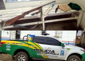 Policia conduz homem após ameaçar de morte o próprio pai com uma faca