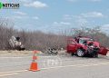 Três pessoas morrem em grave acidente entre dois carros na BR 407, próximo a divisa PI/PE, em Afrânio
