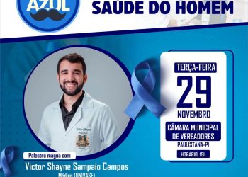 Saúde de Paulistana realizará a 1ª Oficina da Saúde do Homem em alusão ao Novembro Azul