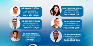 Centrolab informa as datas de atendimento dos médicos no mês de Novembro/2022