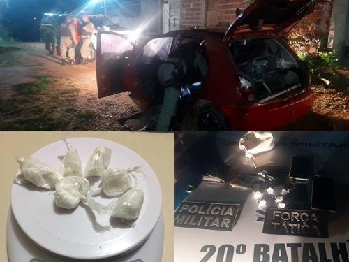 Policia Militar prende homem portando drogas em Paulistana
