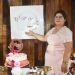 Meire, comemora aniversário de 50 anos com a família e amigos.