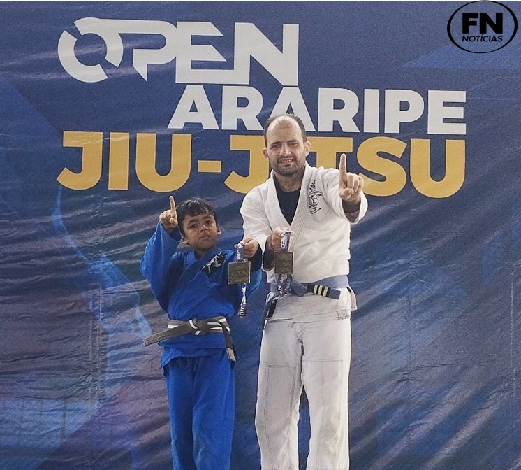 Destaque Paulistanense: Pai e filho vencem campeonato “OPEN ARARIPE” de Jiu Jitsu, No Pernambuco