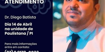 Atendimento | Dr. Diego Batista do Instituto Adrianus estará atendendo em Paulistana no dia 14/04