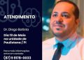 Atendimento | Dr. Diego Batista do Instituto Adrianus estará atendendo em Paulistana no dia 19/05