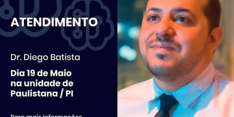 Atendimento | Dr. Diego Batista do Instituto Adrianus estará atendendo em Paulistana no dia 19/05