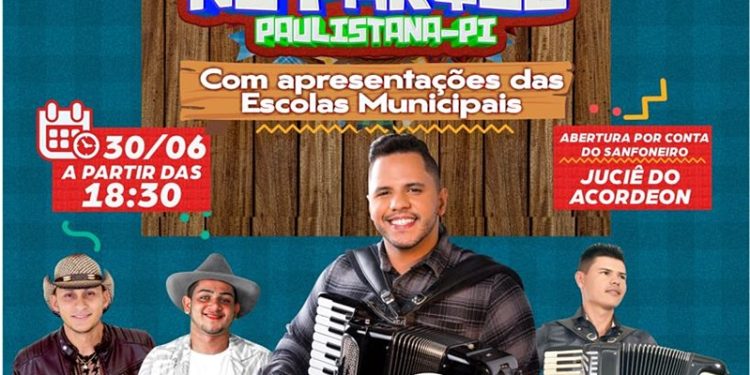 Prefeitura de Paulistana divulga programação do “Arraiá no Parque”, festa de São João que promete animar à cidade