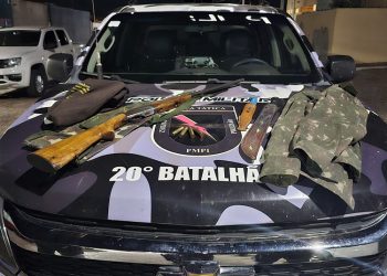 FORÇA TÁTICA DO 20° BPM PRENDE NACIONAL POR PORTE ILEGAL DE ARMA DE FOGO DURANTE PATRULHAMENTO RURAL