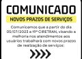 Novos prazos de serviços da 19ª CIRETRAN | PAULISTANA – PI para melhor atendimento aos usuários