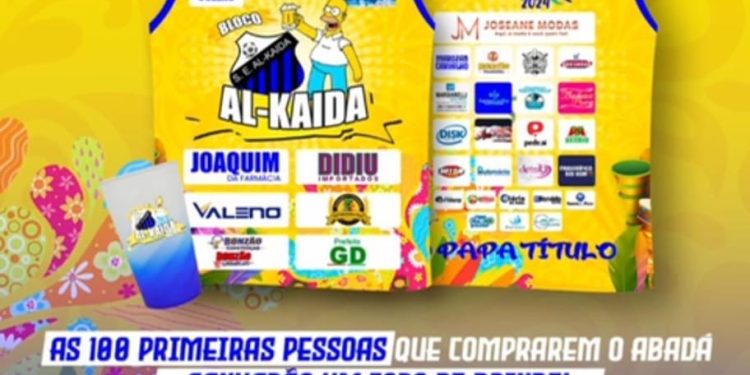 Bloco Al-Kaida apresenta abadá do carnaval de 2024
