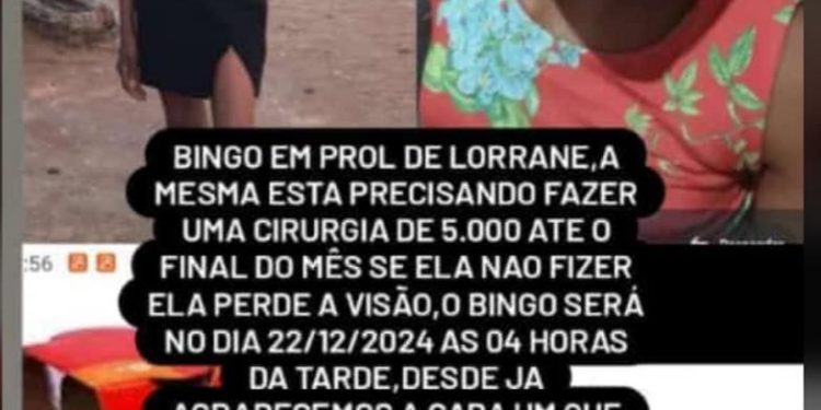 Bingo Solidário em Prol de Lorrane: Vamos Juntos Fazer a Diferença!