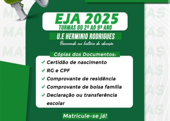 📢 Matrículas Abertas – EJA 2025
