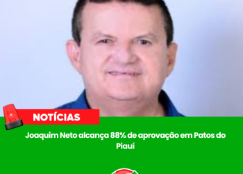 Joaquim Neto alcança 88% de aprovação em Patos do Piauí