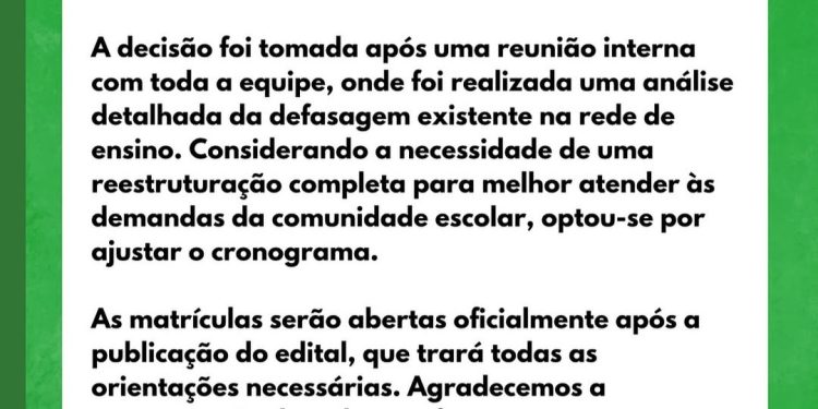 📢Nota Oficial: