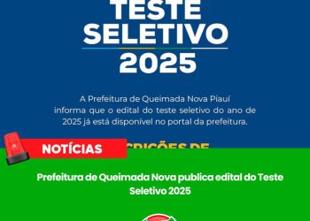 Prefeitura de Queimada Nova (PI) abre Teste Seletivo 2025 para Professores e Psicólogos