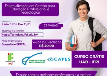 Inscrições abertas POLO UAB/ IFPI! Confira edital.
