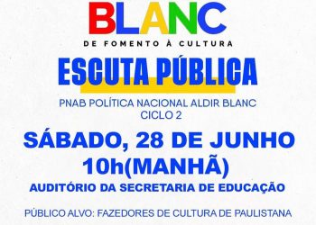 🎭📢 A cultura de Paulistana quer te ouvir!