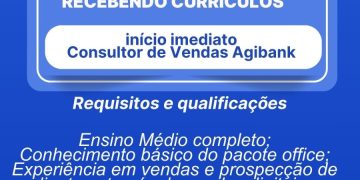 📢 Oportunidade de Emprego!